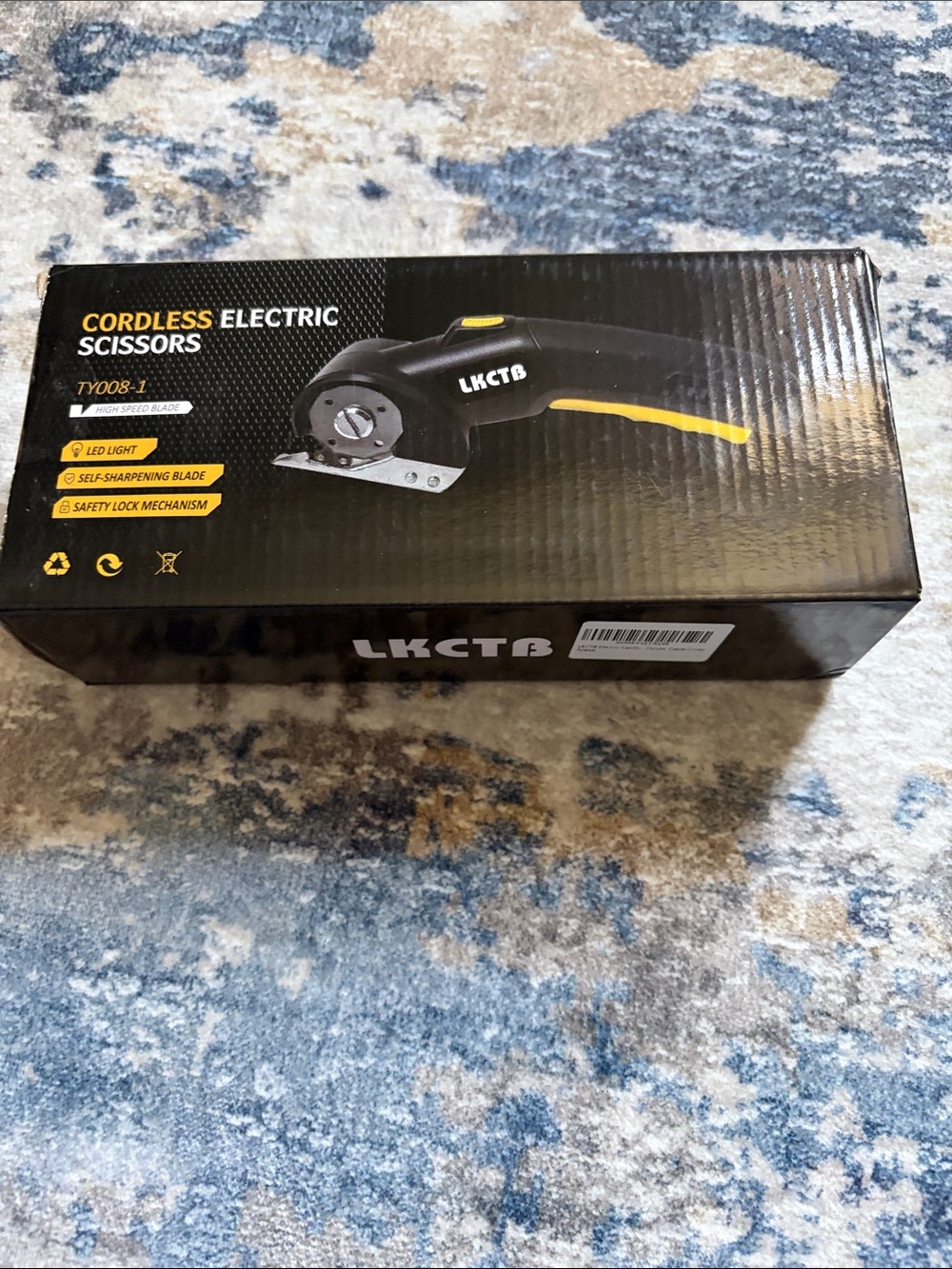 LKCTB Cordless Electric Scissors - Black & Yellow
